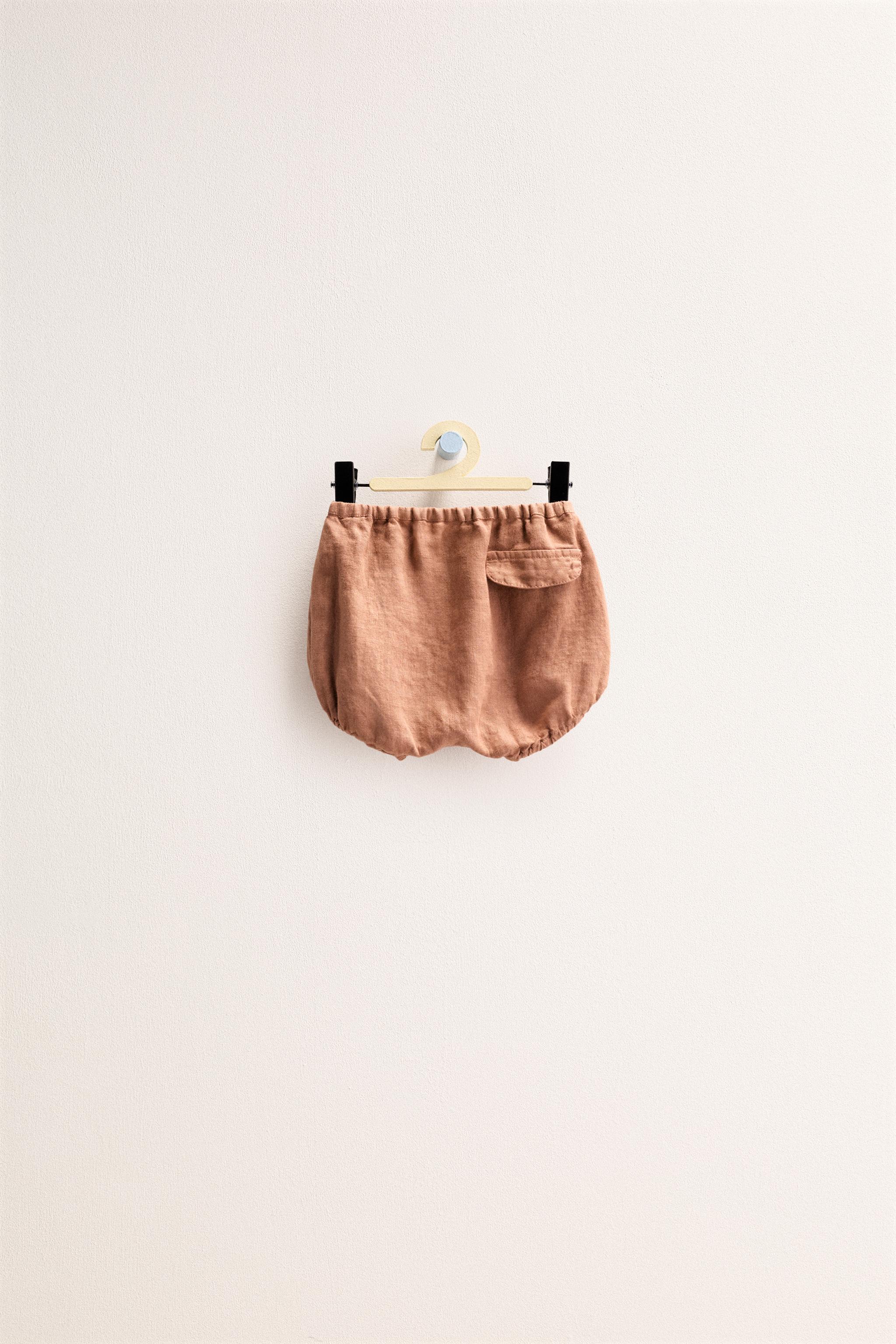 ZARA TIMELESS - 100% LINEN BLOOMERS